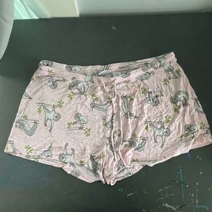 Yoga Sloths Pajama Shorts